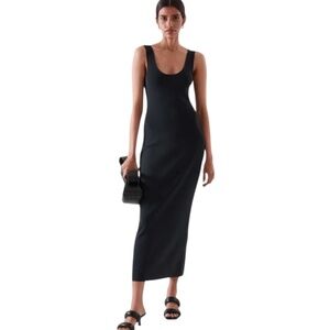 COS Knitted Midi Tube Scoop neck Dress | Medium